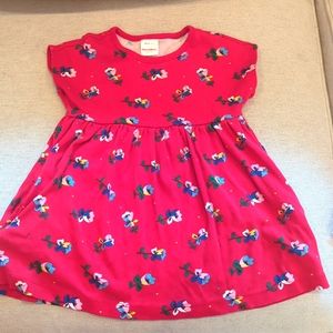 Red floral Hanna Andersson dress (3T)